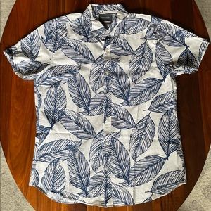 Bonobos Riviera Leaf Print Short Sleeve Button Down